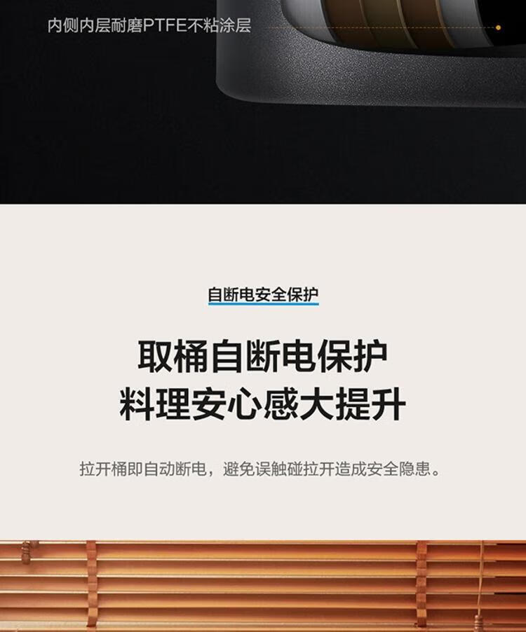 Midea美的KZE3003TQ空气炸锅3L多功能家用 精准控温双旋钮控制 无油空气炸锅