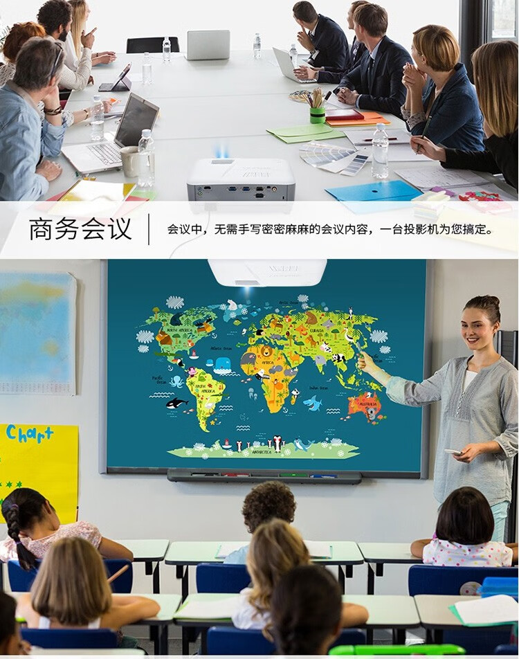 优派（ViewSonic）PA503SE 投影仪办公 投影机办公 高亮度 3D投影仪家用 教学投影仪 标配