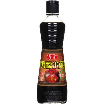 鲁花 调味品 零添加 炒菜家用 三年陈黑糯米醋500ml
