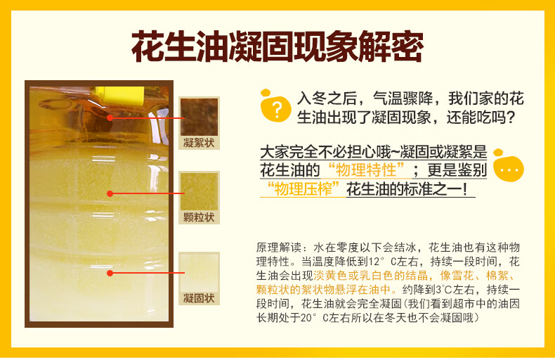 鲁花 食用油 家庭烹饪油 5S压榨一级花生油4L