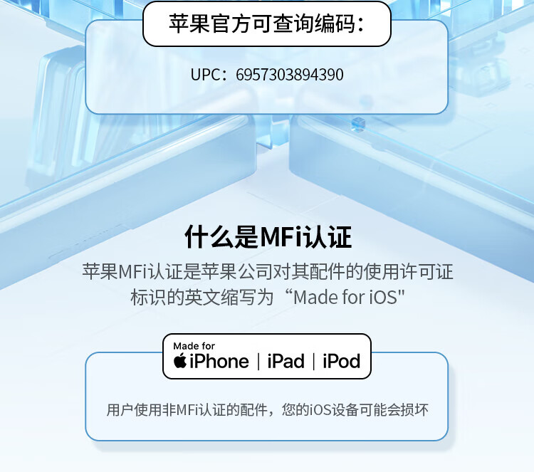 绿联（UGREEN）MFi认证苹果充电器iPhone14promax氮化镓线充套装30W快充头兼容PD20/27W