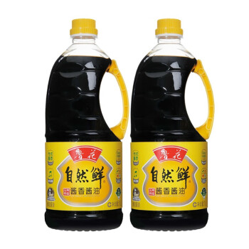 鲁花 特级生抽 零添加防腐剂 炒菜家用 自然鲜酱香酱油1L*2