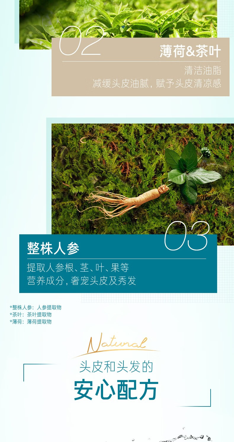 吕（Ryo）舒盈清润净澈控油洗发水套装（洗发水400ml*2) （绿吕）