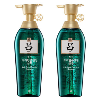 吕（Ryo）舒盈清润净澈控油洗发水套装（洗发水400ml*2) （绿吕）