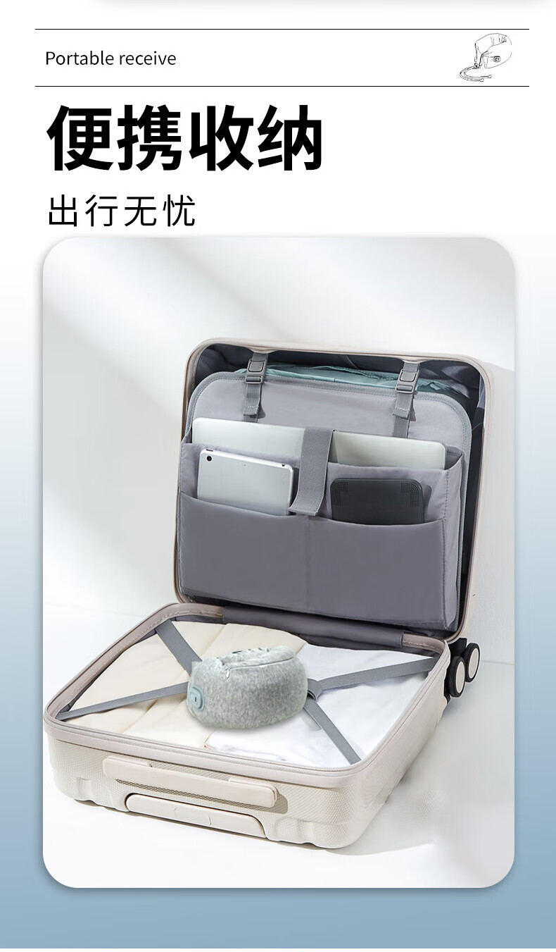 和正（HEZHENG）颈椎按摩器颈部按摩仪按摩器记忆棉枕慢回便携U型枕 肩颈按摩器揉捏家用便携收纳HZ-RMZ-1