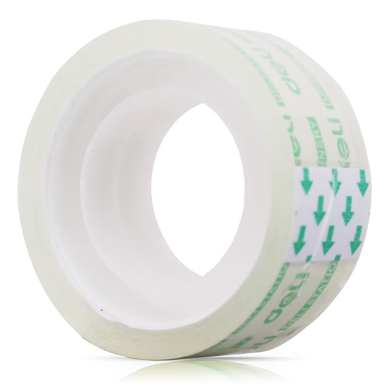 得力(deli) 文具胶带 小胶条 玻璃胶 手工胶带 18mm*14y*38um 8卷/筒 2筒装 30061