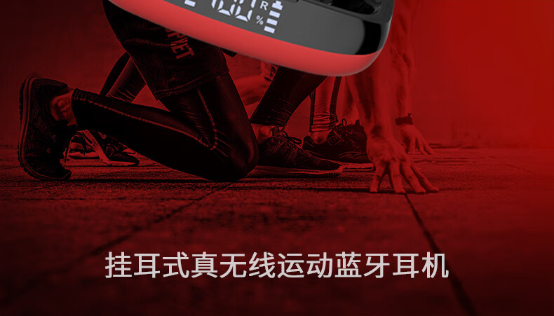 Newsmy  纽曼 蓝牙耳机 Q5 真无线TWS 挂耳式 音乐运动跑步耳麦 通话降噪耳机 超长待机续航 白色