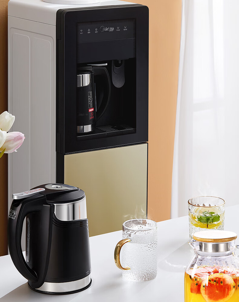 Midea YR1309S-X饮水机小家智能生态下置式饮水机桶装水立式温热型 外置沸腾胆 WIFI智能   MYR718S-X