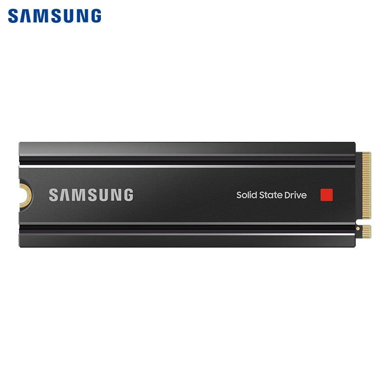 三星（SAMSUNG）1TB SSD固态硬盘 M.2接口(NVMe协议PCIe 4.0 x4) 980 PRO With Heatsink(散热片版)