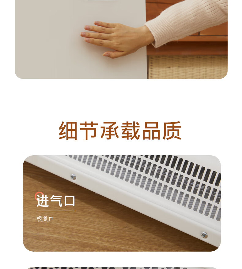 amadana 取暖器家用大面积节能全屋浴室电暖器速热油汀暖风机神器暖气片烤火快热炉 A-HC2210AR