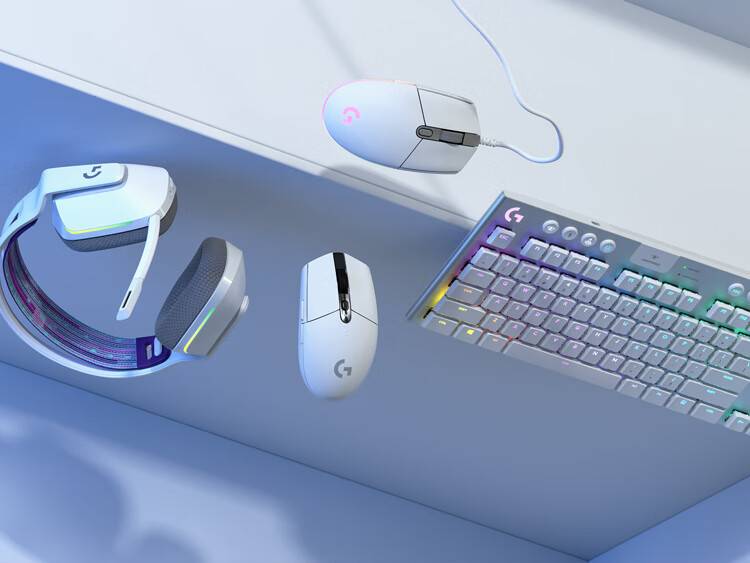 罗技（Logitech）G304 LIGHTSPEED 无线游戏鼠标 电竞吃鸡鼠标 轻质便携 绝地求生鼠标宏编程 白色