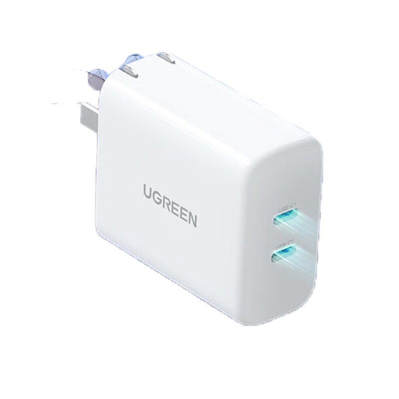 绿联（UGREEN）苹果充电器40W快充头多口充电头Type-C数据线插头PD20W通用苹果13/12ProMax/11/XS/iPad60513