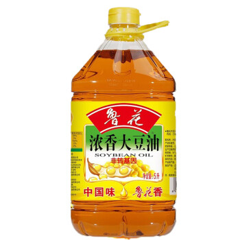 鲁花 浓香大豆食用油 物理压榨 大豆油5L