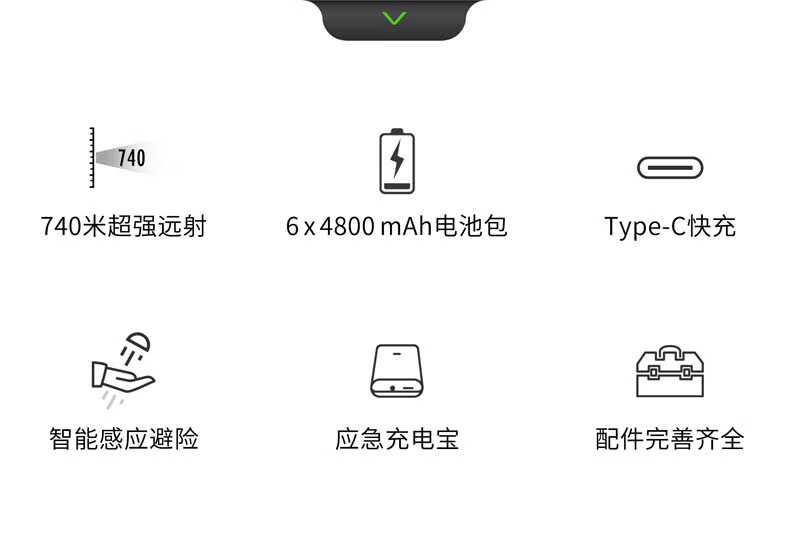 NEXTORCH 圣火31强光搜索手电筒大型户外救援探洞手电探照灯巡逻灯20000流明可充电