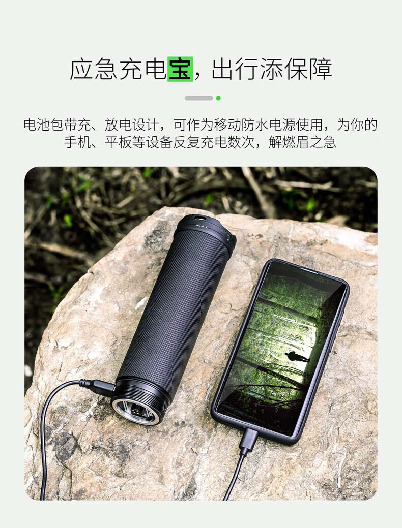 NEXTORCH 圣火31强光搜索手电筒大型户外救援探洞手电探照灯巡逻灯20000流明可充电