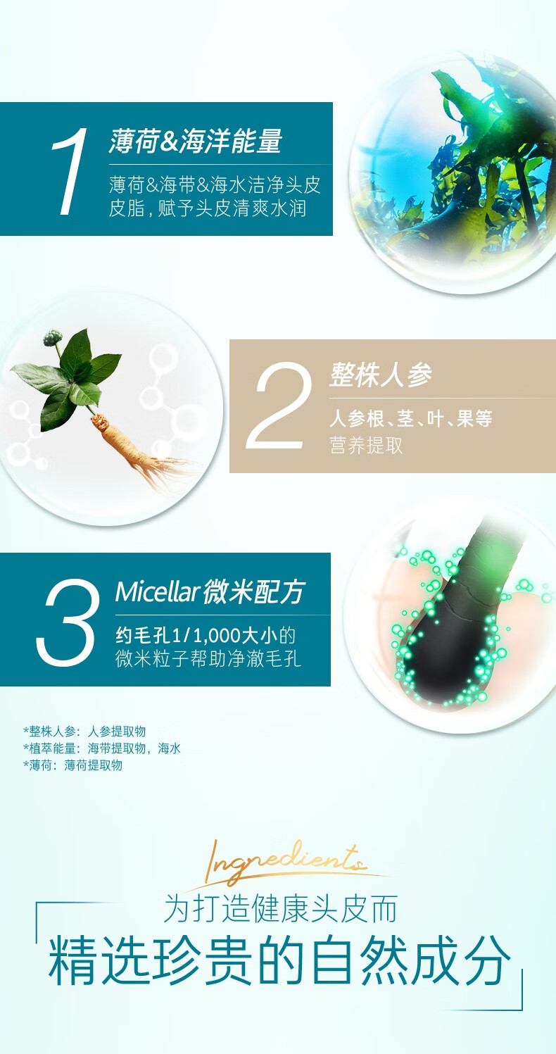 吕（Ryo）舒盈清润净澈控油洗发水套装（洗发水400ml*2) （绿吕）
