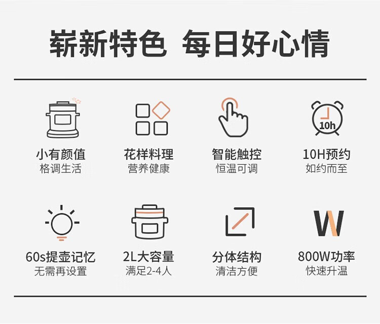 利仁（Liven）养生壶 电炖锅 电火锅 燕窝炖盅 电煮锅 婴儿煮粥锅熬粥YSG-D2003