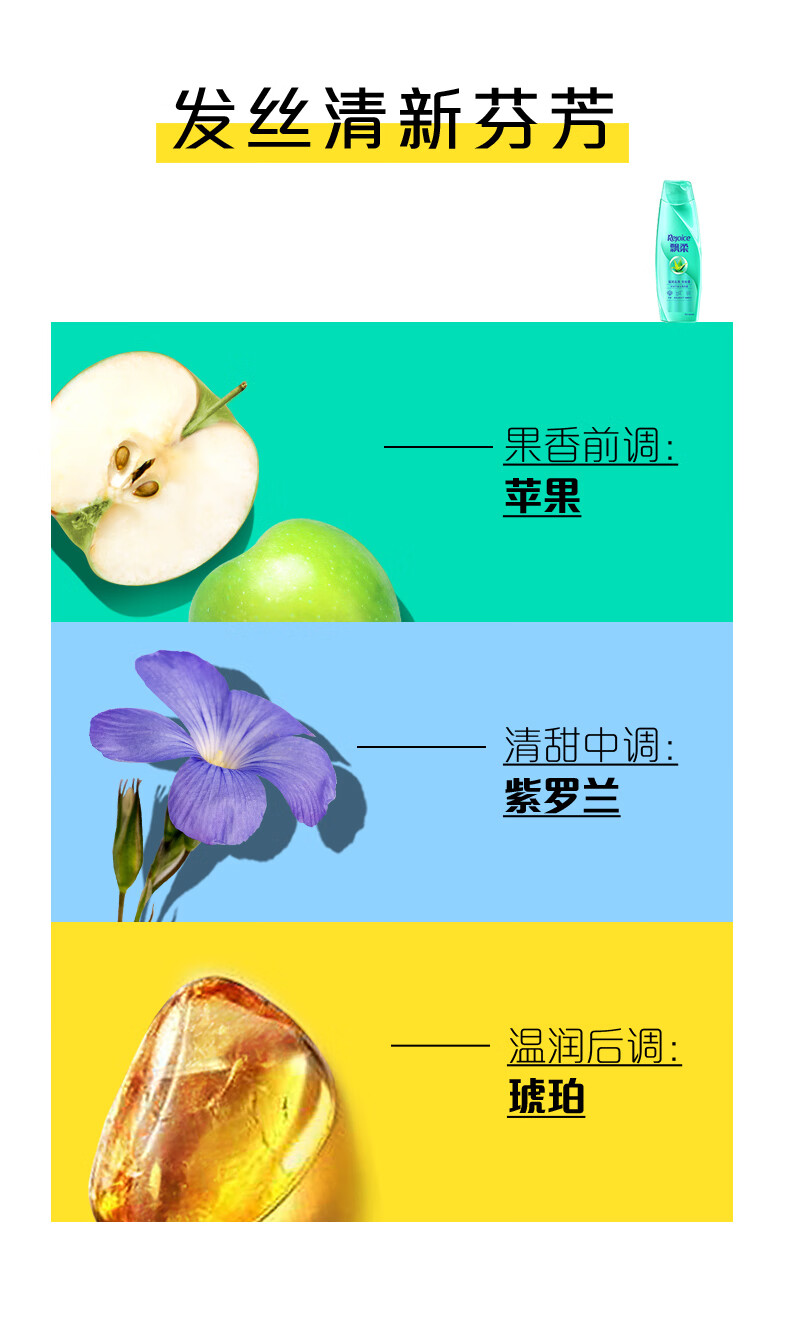 飘柔清爽控油洗发水 滋润去屑洗发露200ml（新老包装随机发货）