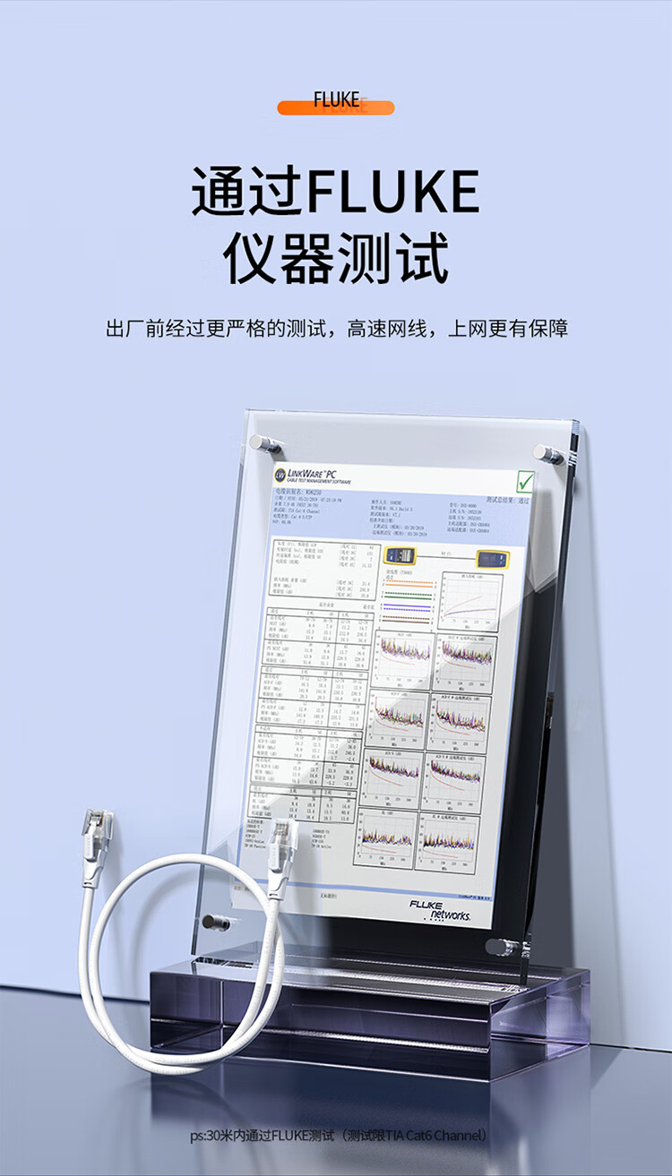 山泽(SAMZHE)六类网线 CAT6类千兆极速8芯双绞 工程家用宽带监控电脑网络成品跳线 白色 BWD6015 1.5米