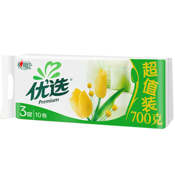 心相印心优选无芯卷纸家用柔韧卷纸手卷纸卫生纸70克*30卷