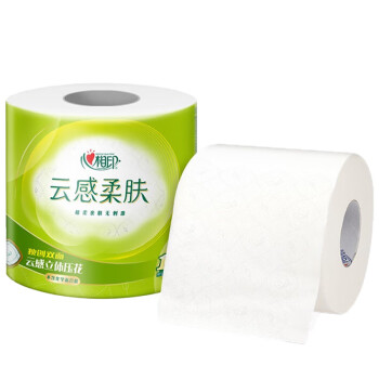 心相印心卷筒纸云感柔肤家用柔韧卷纸24卷卫生纸原生浆4层*110g*24卷