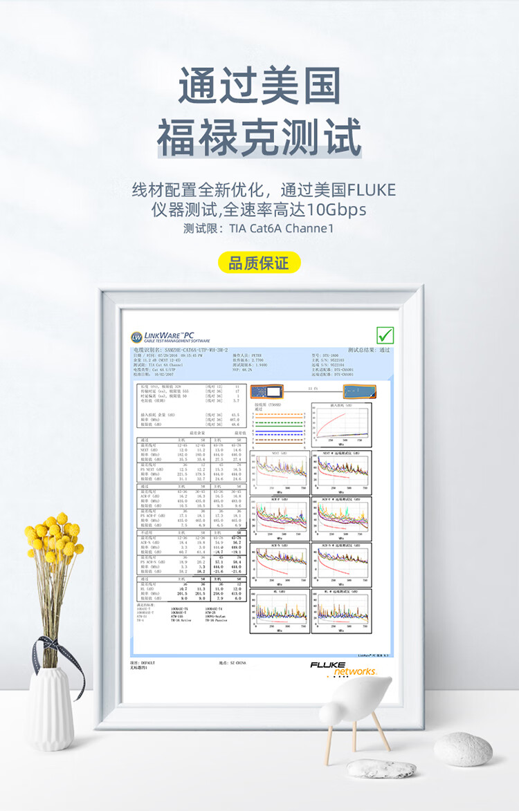 山泽(SAMZHE)超六类细径高纯无氧铜网络跳线 8芯双绞高速网线纤细网线 蓝色 SZL-9030 3米