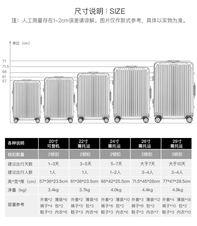 礼想之光（DREAMGIFT）防刮拉丝时尚商务铝框拉杆箱 大容量行李箱 20吋 银色 DG1520