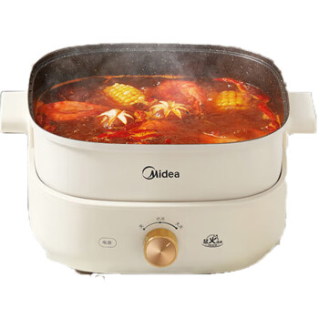 美的（Midea）电火锅家用 大容量多功能电煮锅 多功能电锅多用途锅 多功能料理锅电热锅易清洗HGS303001
