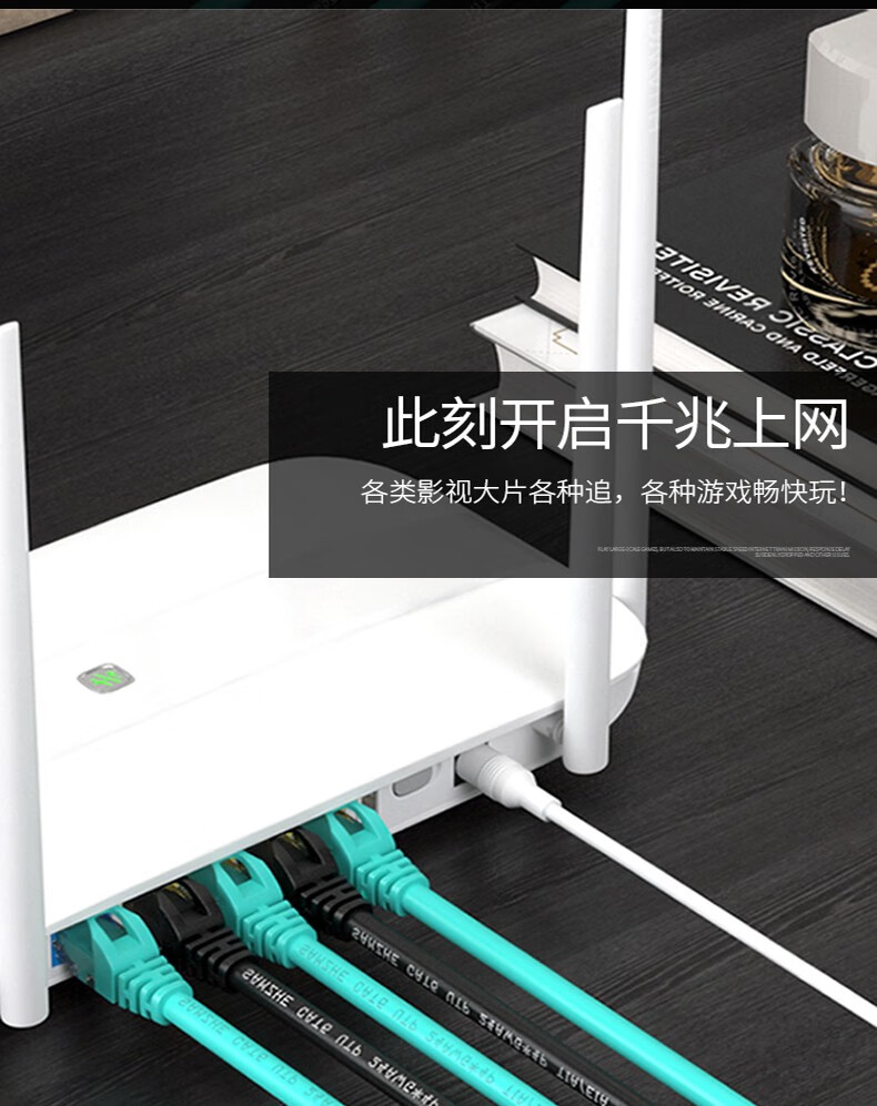 山泽(SAMZHE)六类网线 CAT6类千兆极速8芯双绞 工程家用监控电脑网络跳线成品网线 黑色 TZB-6030 3米