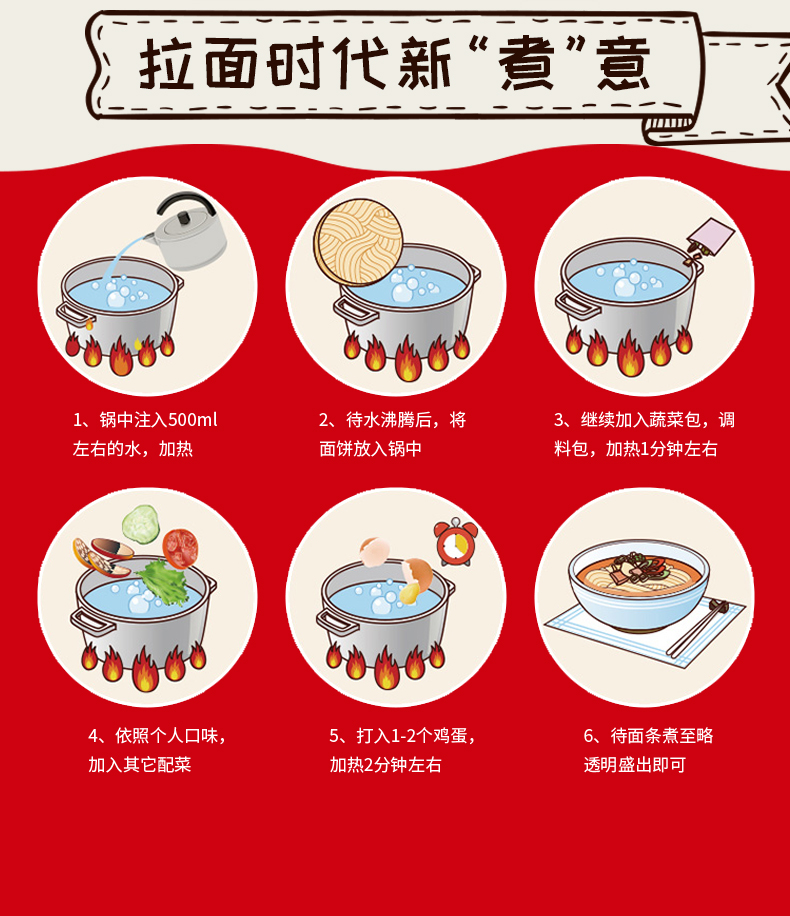 农心方便面 网红熬夜加班休闲零食 袋面泡面 辣白菜拉面5连包*2包