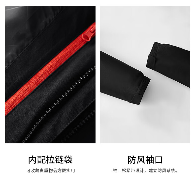 JEEP 羽绒冲锋衣女三合一两件套 户外防风情侣保暖防寒羽绒内胆可拆卸外套4003姜黄3XL
