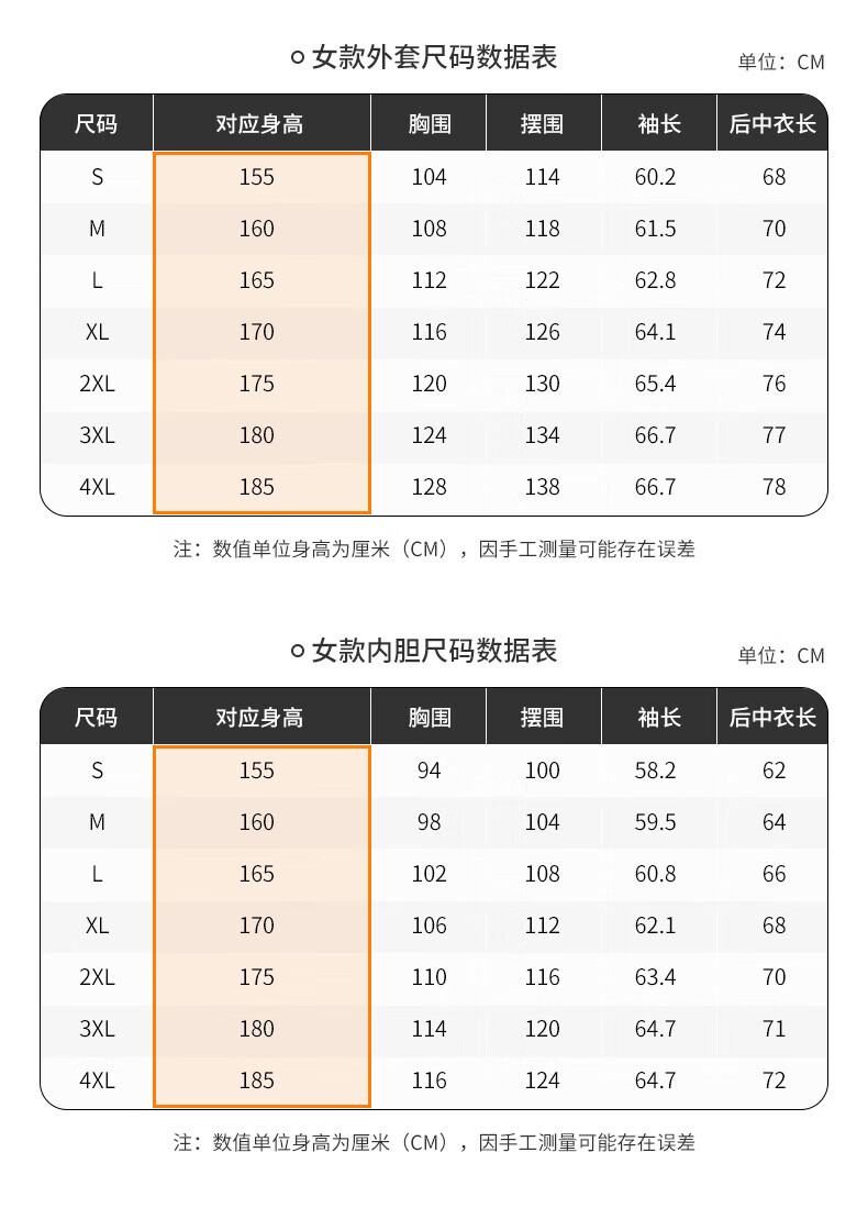 JEEP 羽绒冲锋衣女三合一两件套 户外防风情侣保暖防寒羽绒内胆可拆卸外套4003姜黄3XL