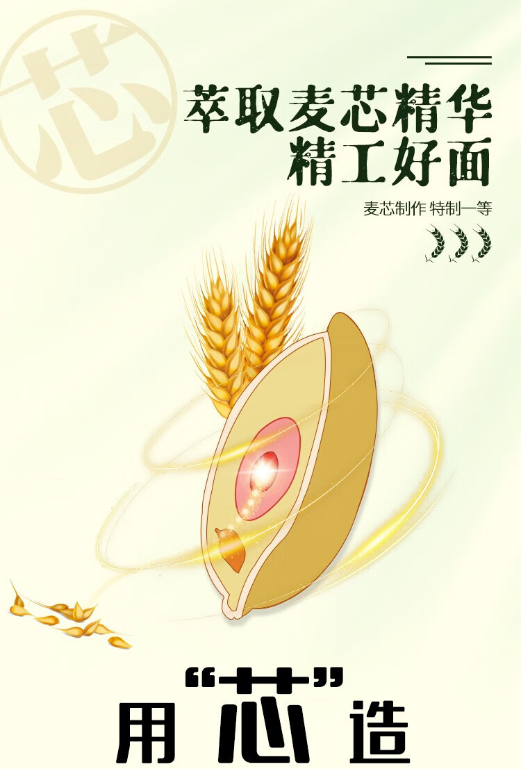 金沙河 臻品贵族 多用途麦芯粉1kg*3袋