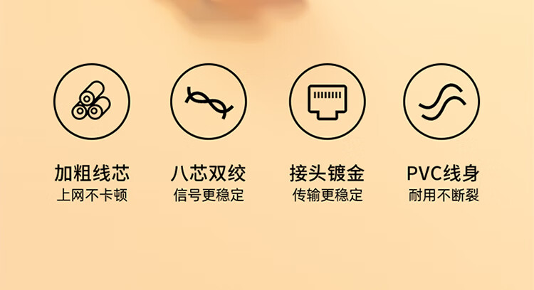 山泽(SAMZHE)超五类网线 CAT5e类高速千兆网线 工程/宽带电脑家用连接跳线 成品网线 黑色 SH-1015 1.5米