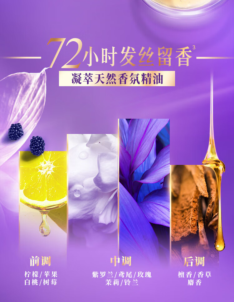 LUX洗护发组套 玻尿酸大白瓶 水润丝滑洗发乳750ml+护发素160ml*2