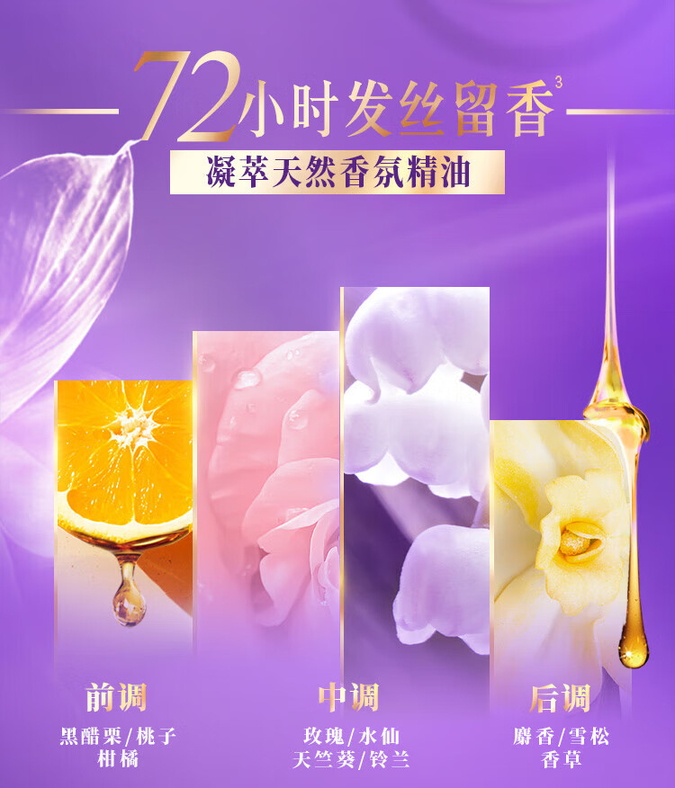 LUX洗护发组套 玻尿酸大白瓶 新活炫亮洗发水750ml+护发素160ml*2