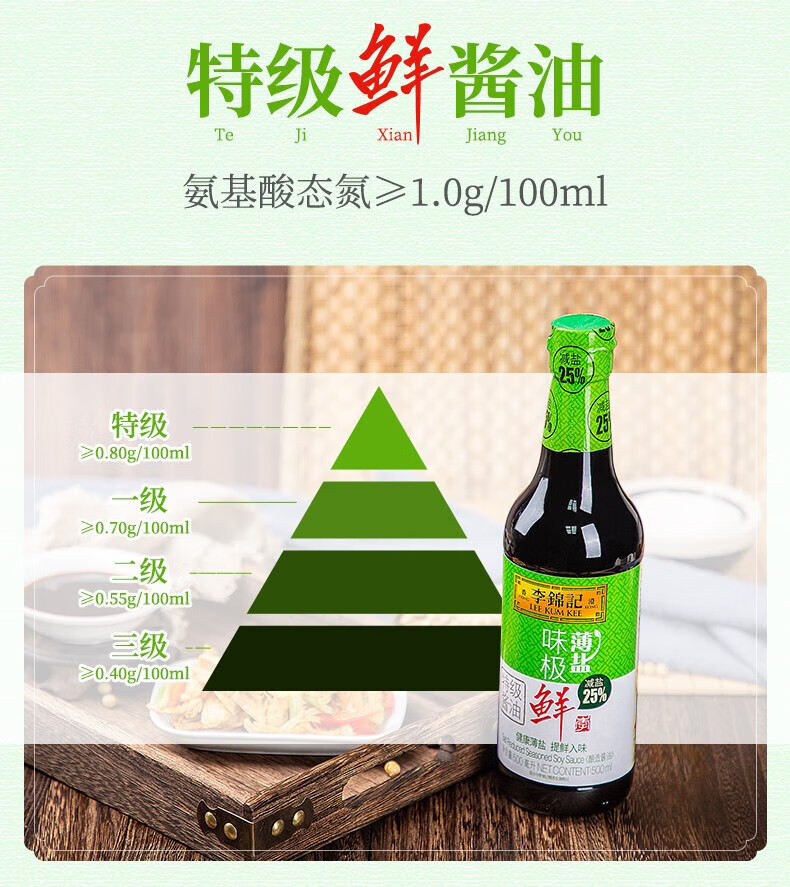 李锦记（LEE KUM KEE）薄盐生抽500ML*2瓶