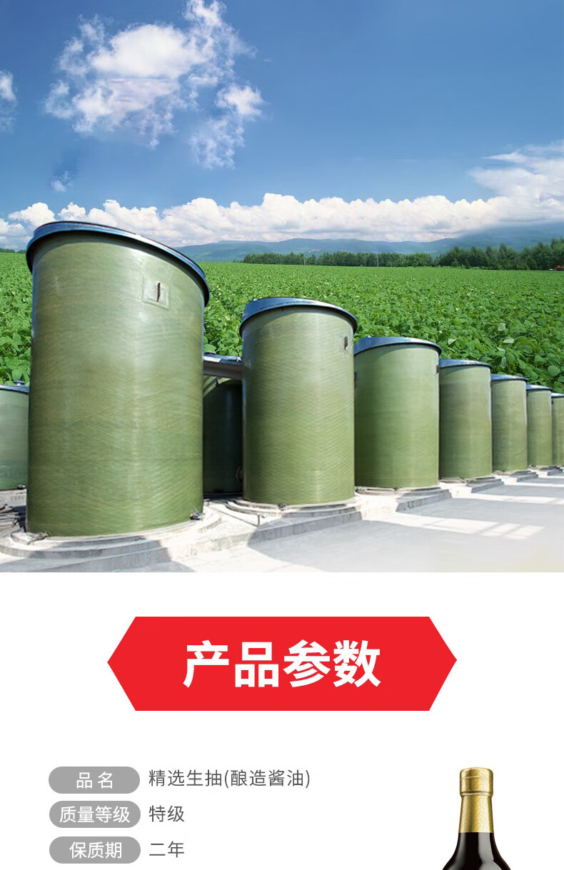 李锦记（LEE KUM KEE）精选生抽500ml*2瓶