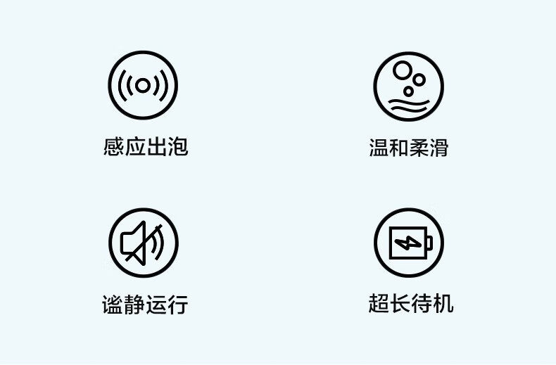美的（Midea）潮流生活电器 智能感应洗手机自动洗手机泡沫无线洗手机家用便携外出 OXS-2800白色