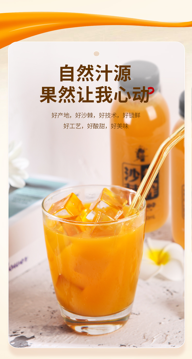 吕梁野山坡 沙棘汁350ml 10瓶礼盒装