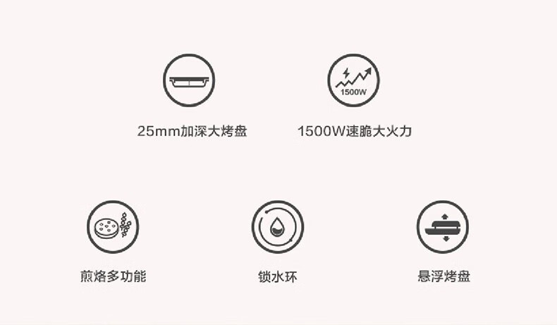 美的（Midea）电饼铛家用双面加热烙饼锅 薄饼煎饼机水煎包机械式上下独立控制电饼铛家用JH3003