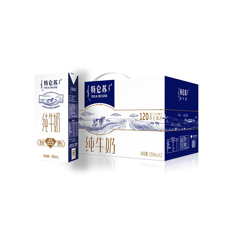 蒙牛 特仑苏纯牛奶250ml*12盒/箱