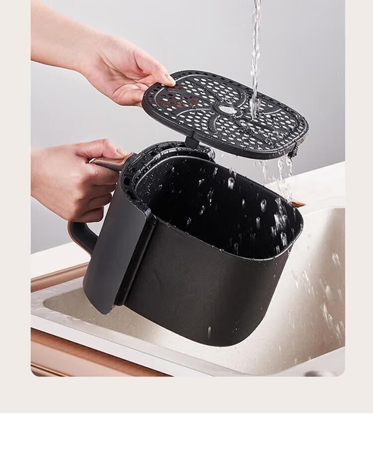 美的（Midea）空气炸锅3L多功能家用 精准控温双旋钮控制 无油空气炸锅 KZE3003TQ