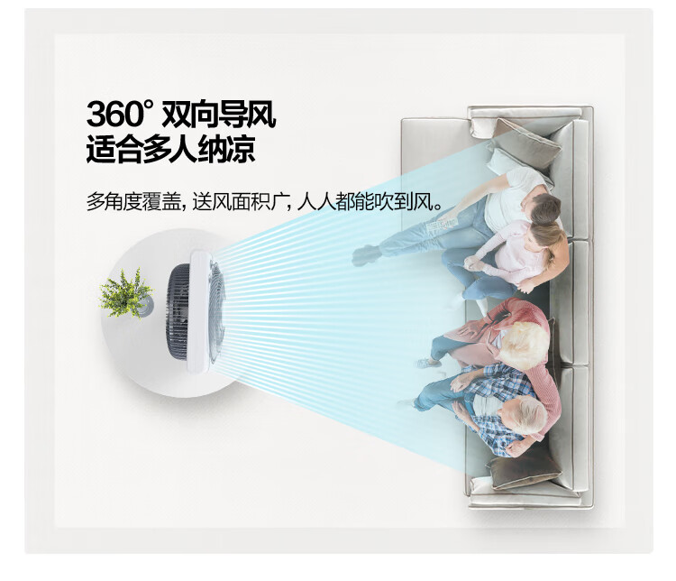 美的（Midea）电风扇台式转页扇办公室 迷你小风扇 宿舍 节能定时转页扇 五叶 家用 KYT25-15AW（白色）
