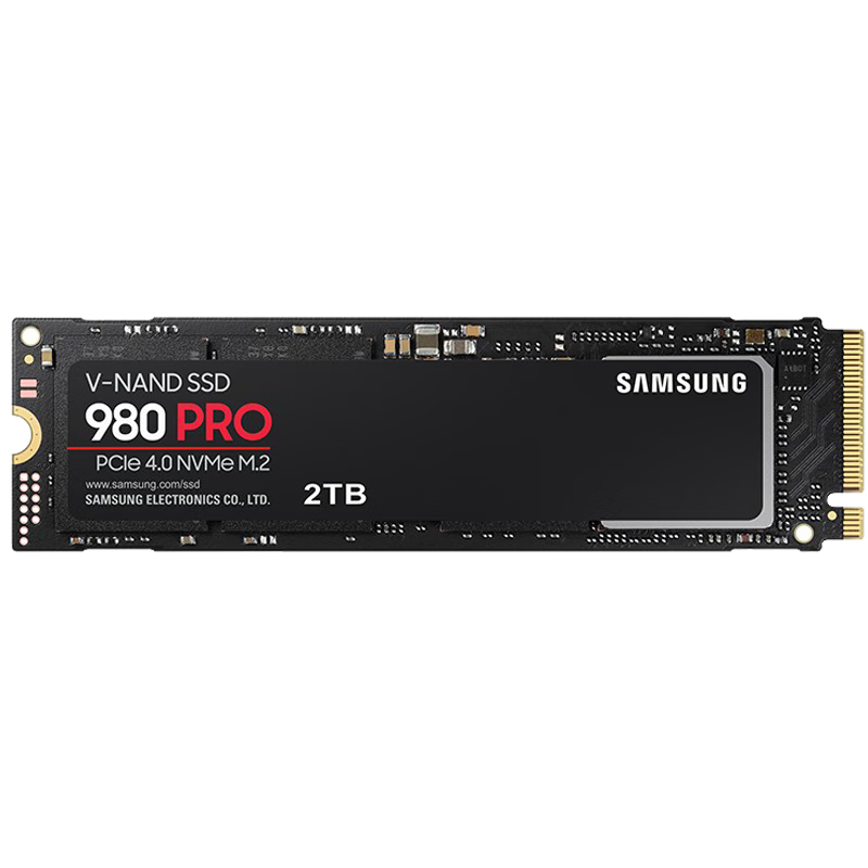 三星（SAMSUNG）2TB SSD固态硬盘 M.2接口(NVMe协议PCIe 4.0 x4) 980 PRO （MZ-V8P2T0BW）