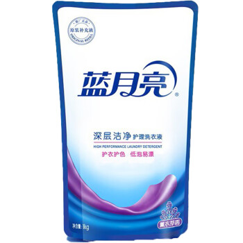 蓝月亮强效去污 深层洁净护理洗衣液1kg*2袋 薰衣草香