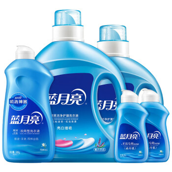 蓝月亮洗衣液洗衣亮白（2kg+1kg）+兰手500g翻盖+80g旅行装*2