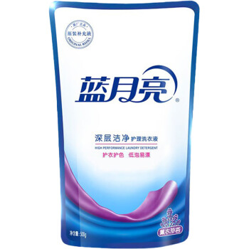 蓝月亮薰衣草洁净洗衣液袋装500g