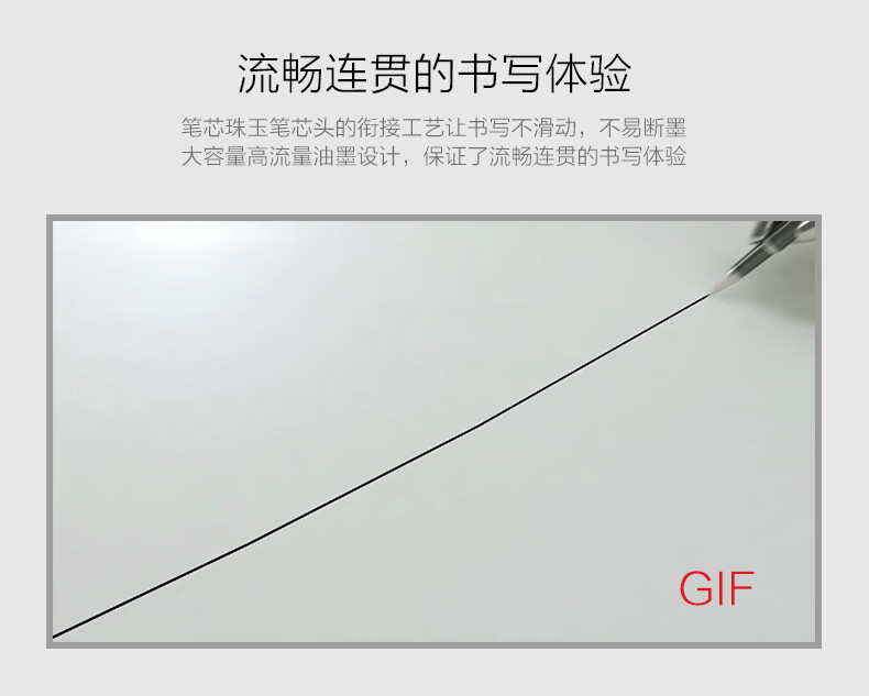 得力(deli) 签字笔按动中性笔0.5mm水笔办公用品签字笔(黑)12支装 S06
