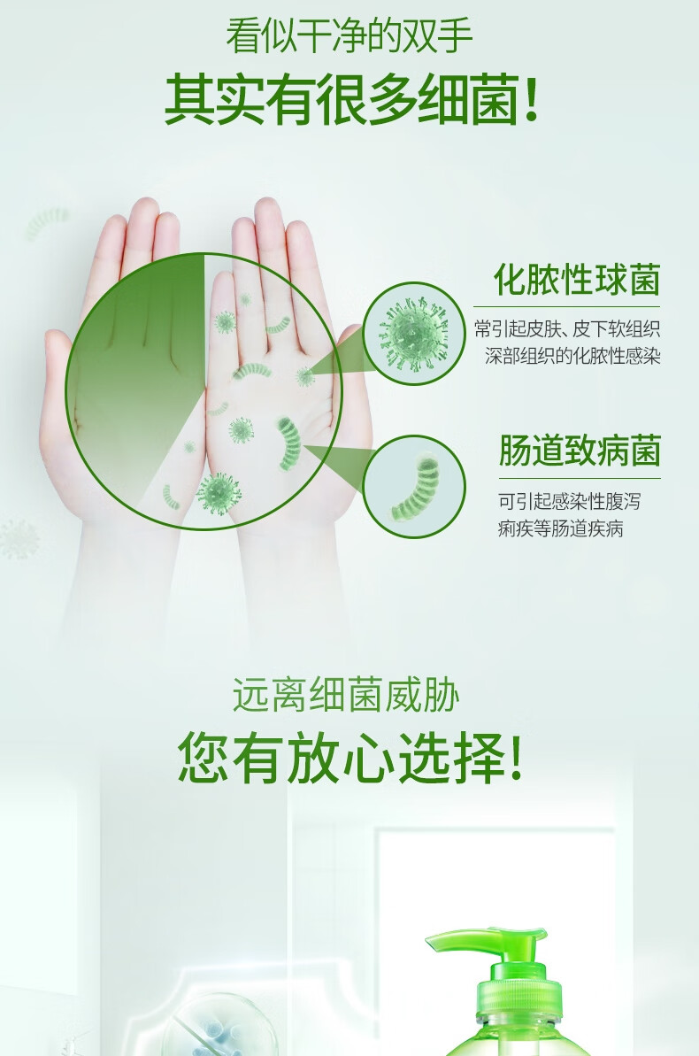 蓝月亮芦荟抑菌洗手液500g